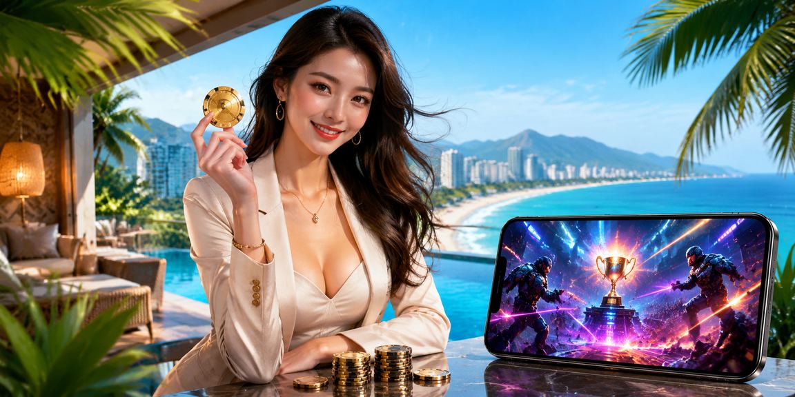 Người chơi phân tích các dữ liệu esports tại bãi biển Đà Nẵng