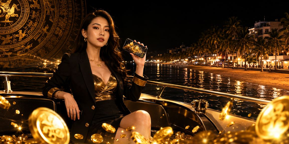 Người chơi thư giãn tại bãi biển Mũi Né trong lúc chờ kết quả ưu đãi